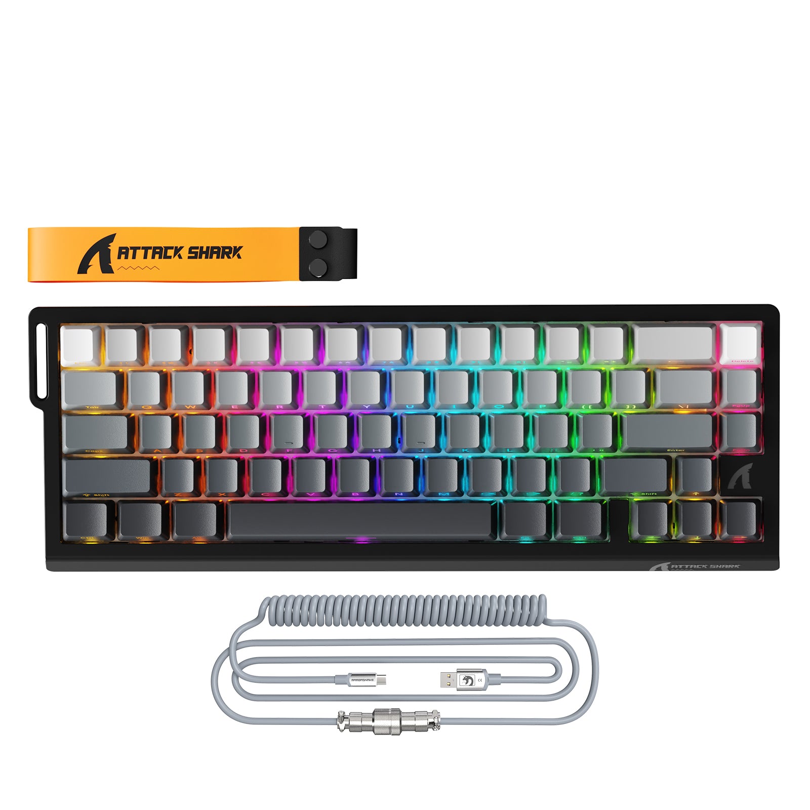 Attack shark x68 キーボード 英語配列 X68 HE 8KHz Rapid Trigger Keyboard | 0.01mm RT Accuracy