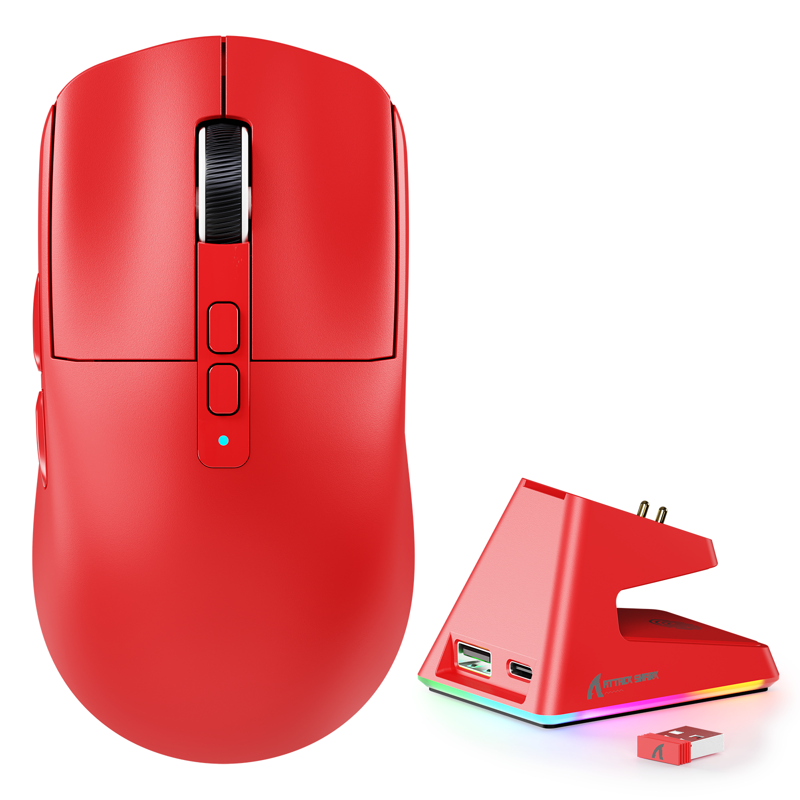 ATTACK SHARK X6 Three Modes Gaming Mouse With Charging Dock