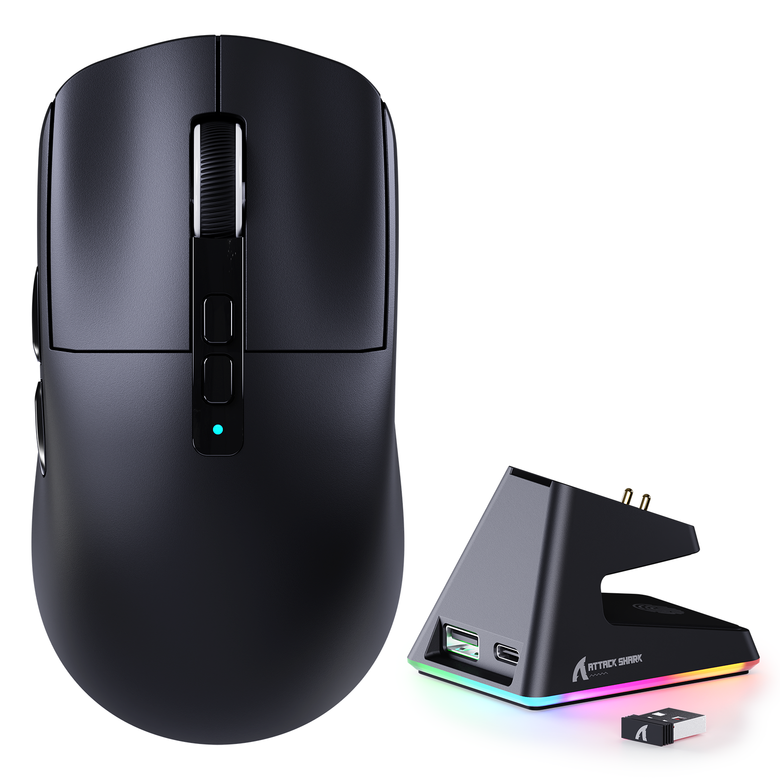 ATTACK SHARK X6 Three Modes Gaming Mouse With Charging Dock