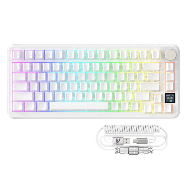 White Contours(with C01PRO Cable) / Blueberry Switch (Linear)