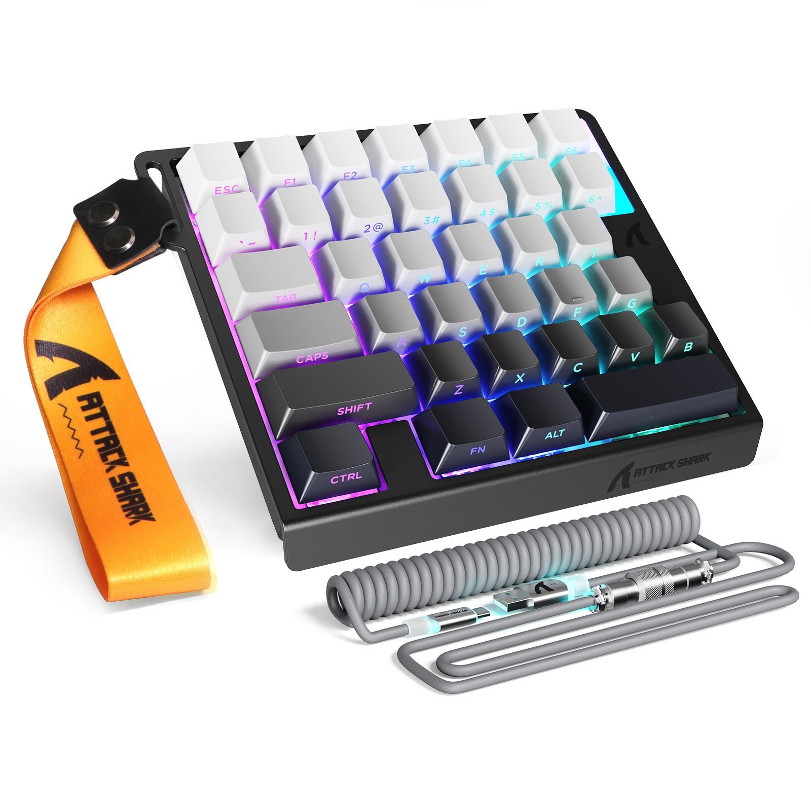 ATTACK SHARK M36 HE One-Handed Magnetic Switch Keyboard & C01 ULTRA LED Aviator Cable